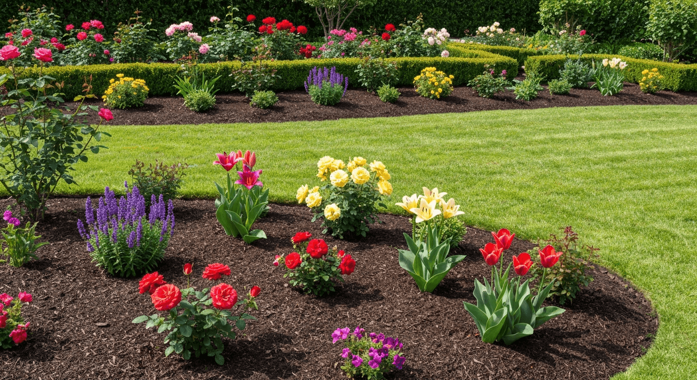 Beautifully maintained residential garden